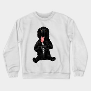 Dog Playing Video Games Crewneck Sweatshirt